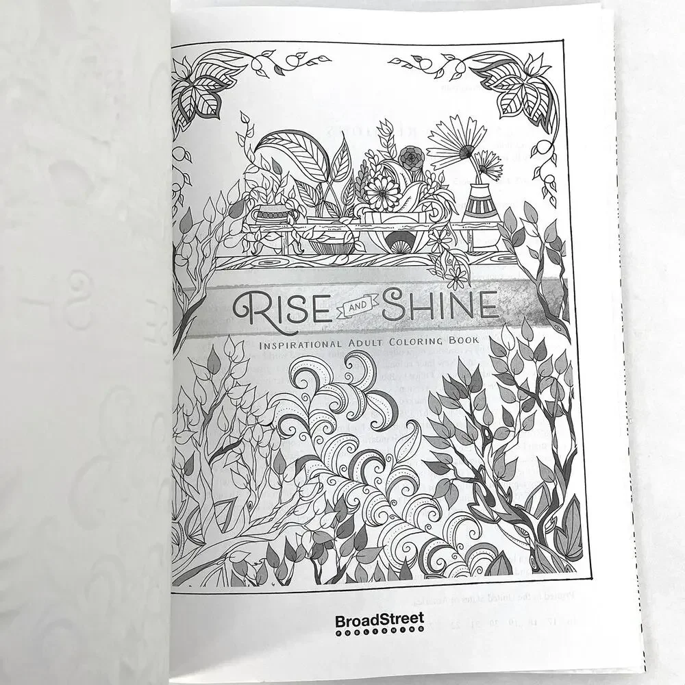 Majestic Expressions Rise And Shine Inspirational Adult Coloring Book Softcover